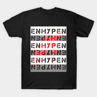 ENHYPEN Cool Text Art Aesthetic Design T-Shirt